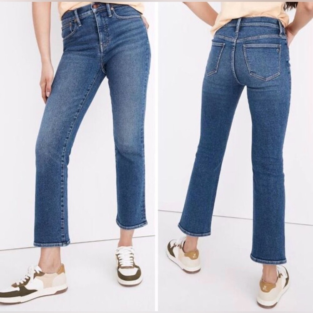 Madewell Cali Demi Boot Crop Bootcut Jeans